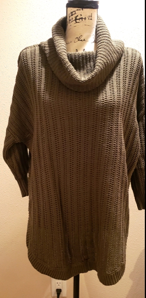 Express 3/4 sleeve cowl neck sweater